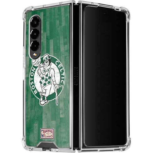 NBA Boston Celtics Hardwood Classics Galaxy Z Fold4 5G Clear Case